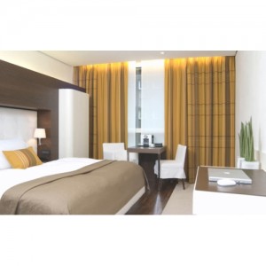 room interior with curtains