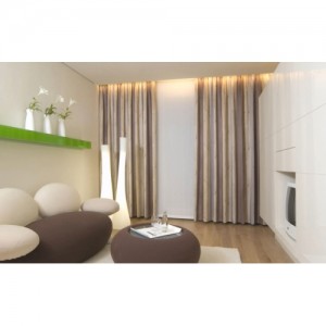 room interior with curtains