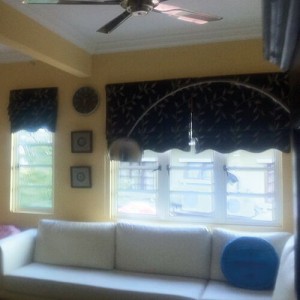 roman blinds with tramming