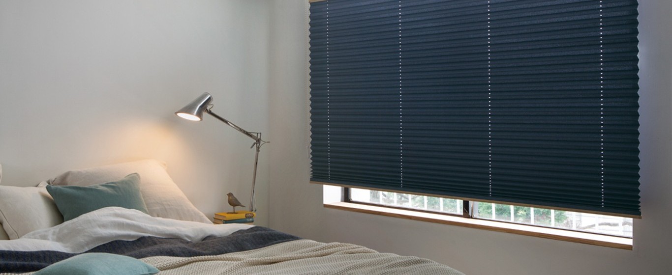 bedroom interior design with window blinds